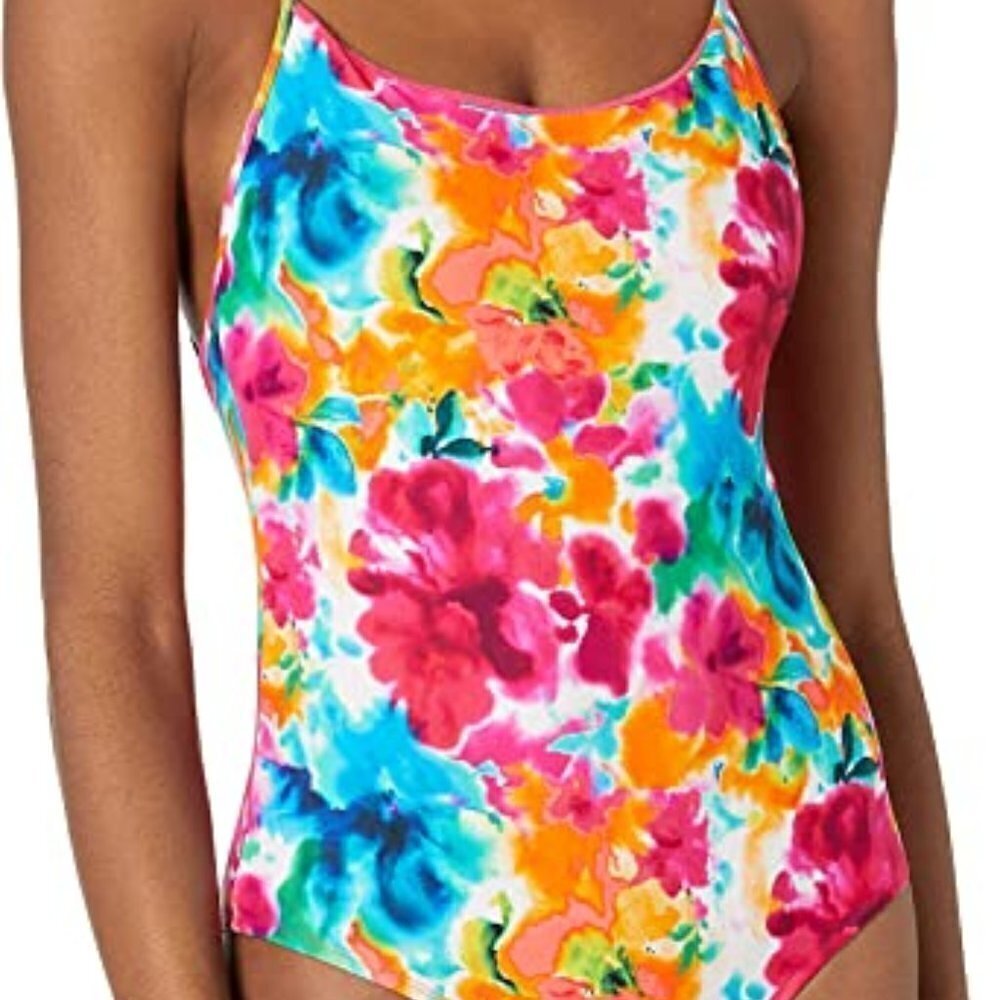 Body Glove Floral Swimsuit Women's Size S One Piece